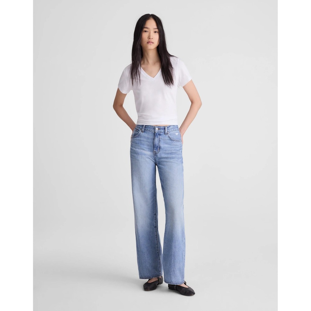 Madewell The Perfect Vintage Wide Leg Jean in Airy Denim Northridge Wash Sz 25